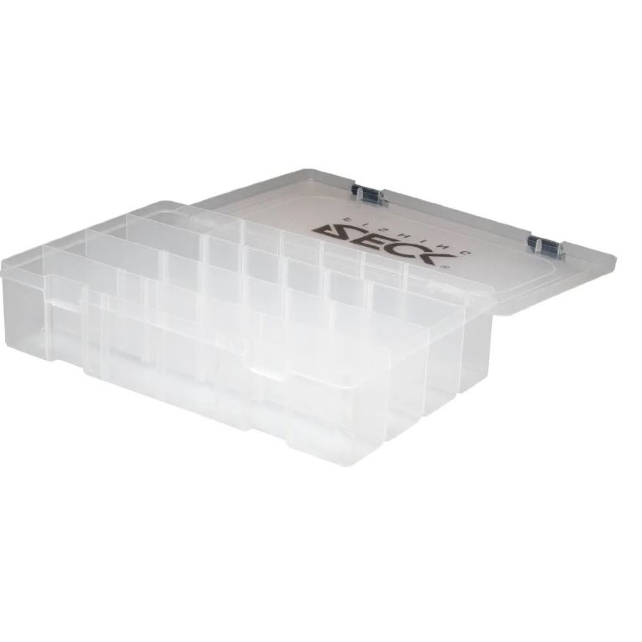 Scatola Porta Esca Zeck Big Hardbait Box &ndash; Trasparente 35x23 Cm Per Wobbler E Crank