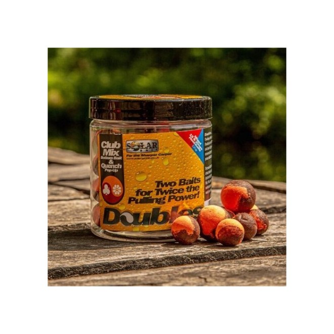 SOLAR DOUBLES WAFTER HOOK BAITS CLUB MIX & QUENCH 16MM & 20MM ...