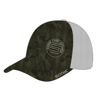 Sonik Sports Multicam/Mesh Cap Karpfenangeln Headwear Kleidung 